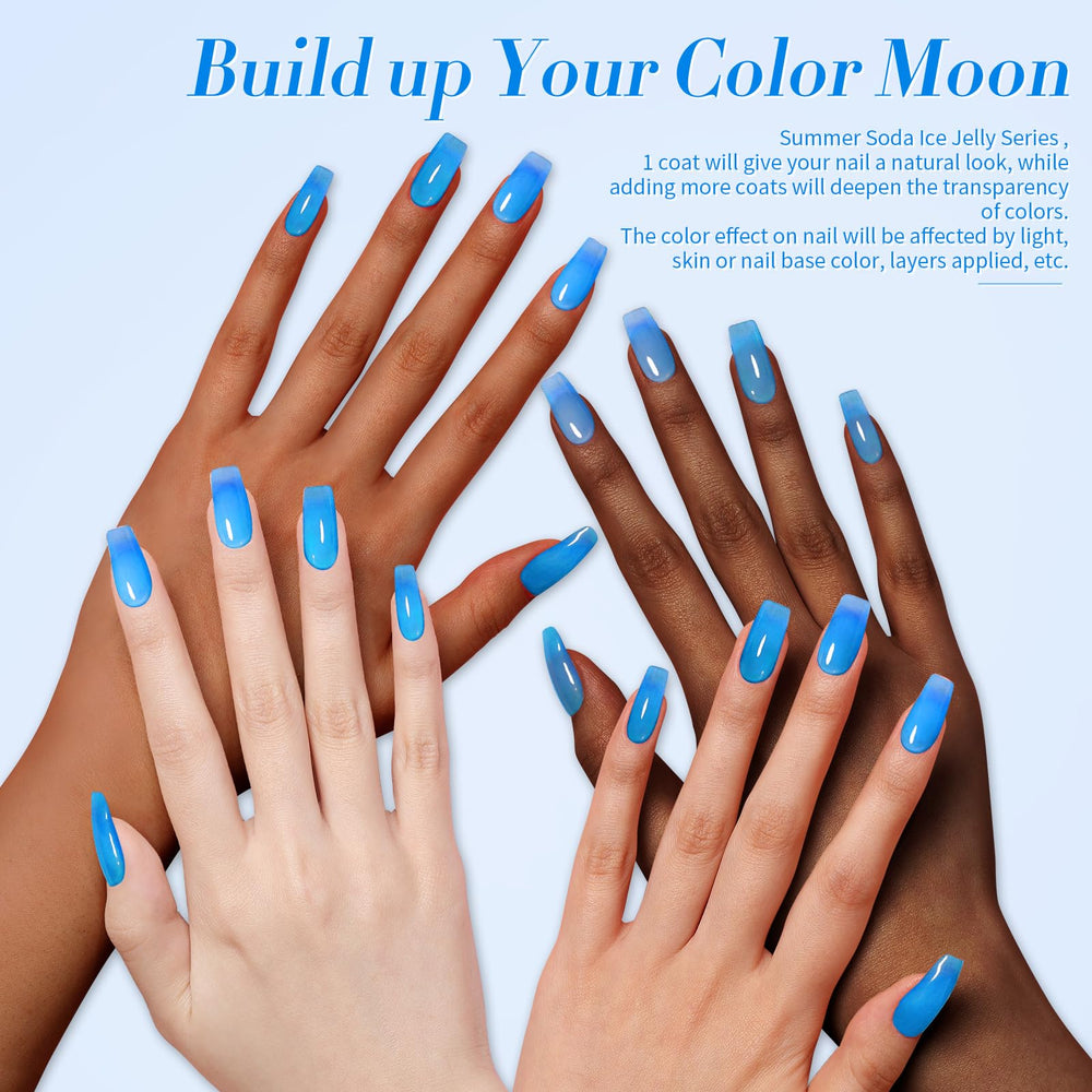 Close-up of jelly gel layer 1 by Born Pretty for translucent color