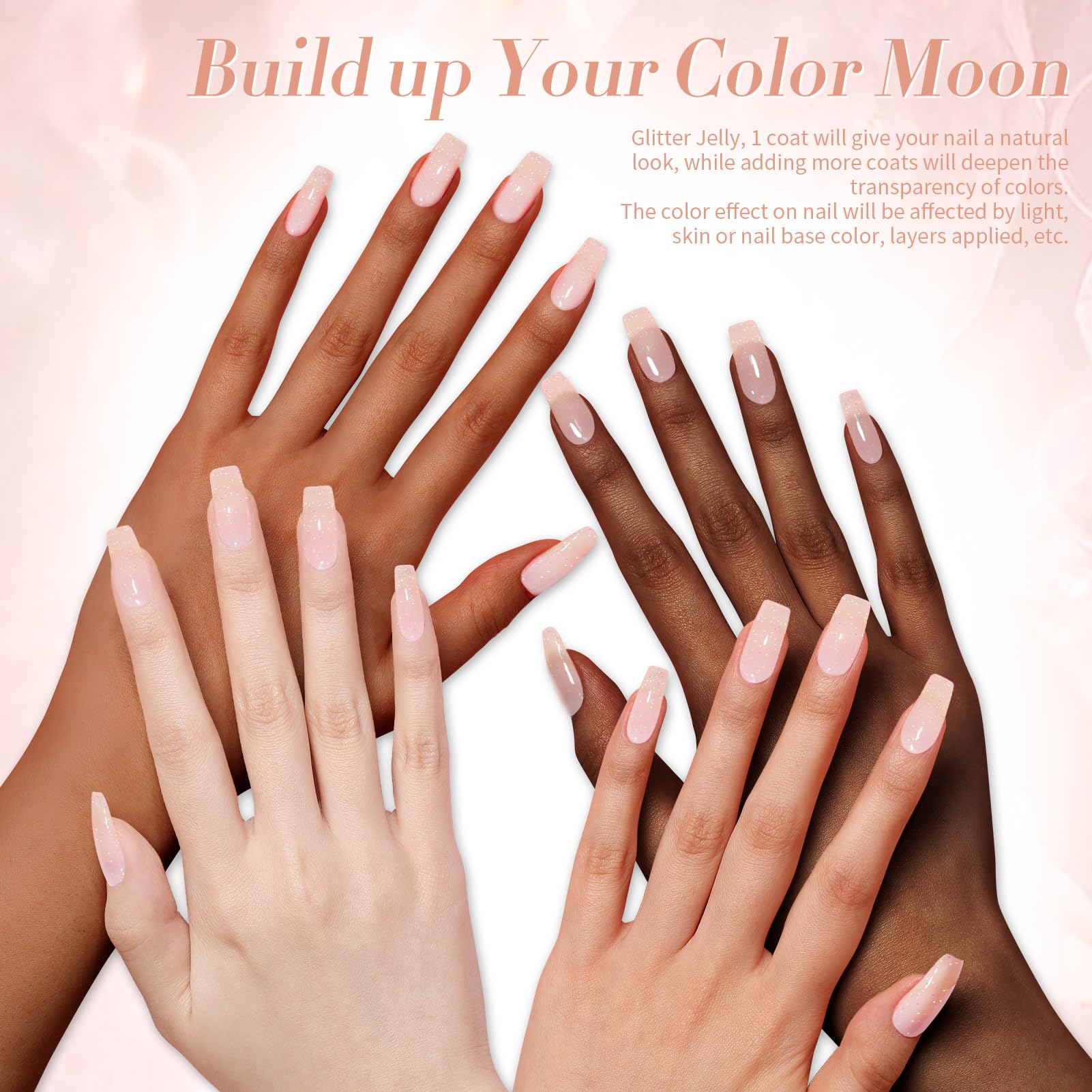 Born Pretty jelly gel nail polish long wear up to 21 days with base/top coat.