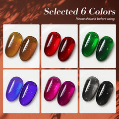 Born Pretty jelly gel nail polish red adds bold color with shine