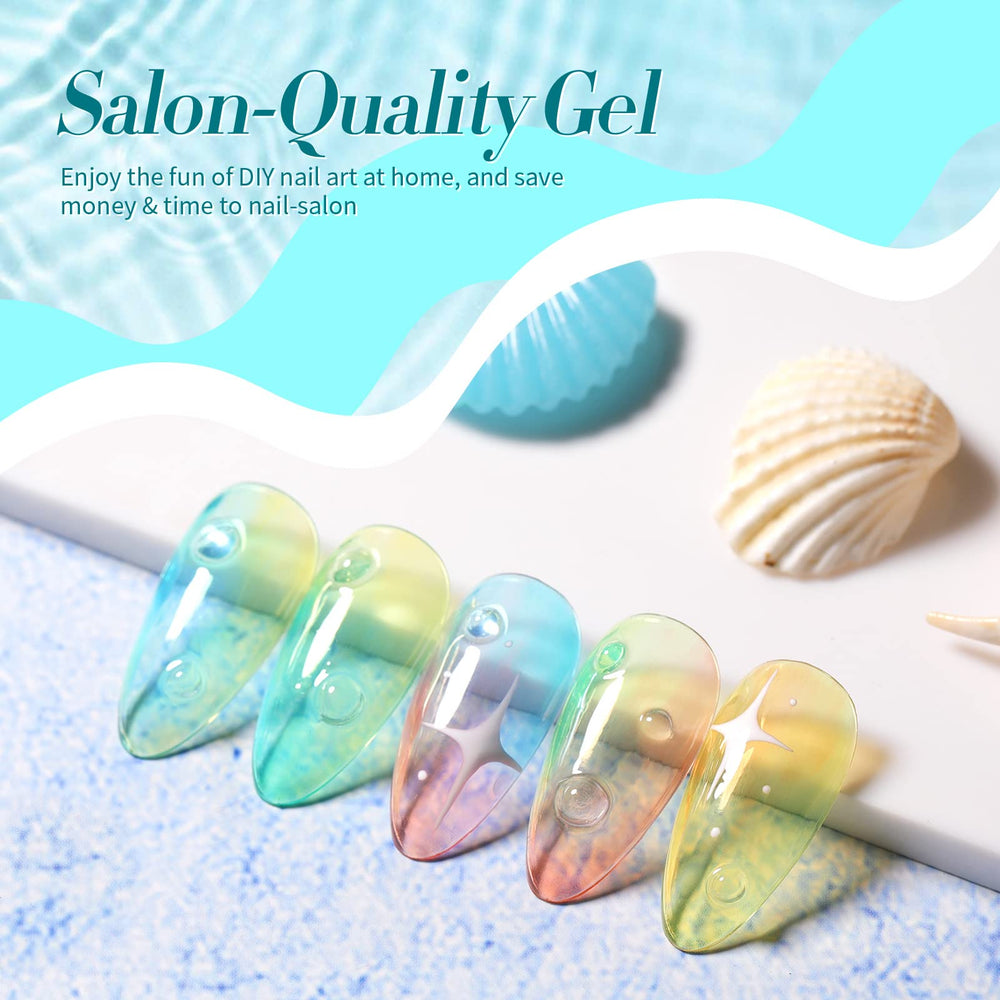 Born Pretty crystal glass jelly gel bottle highlights crystal clarity