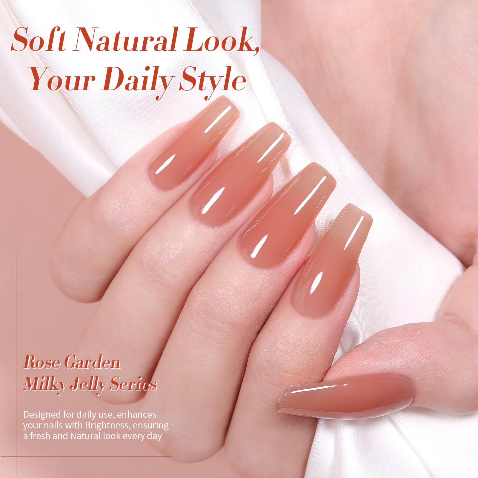 Born Pretty jelly glassy finish applied on nail for 1–3 coats.