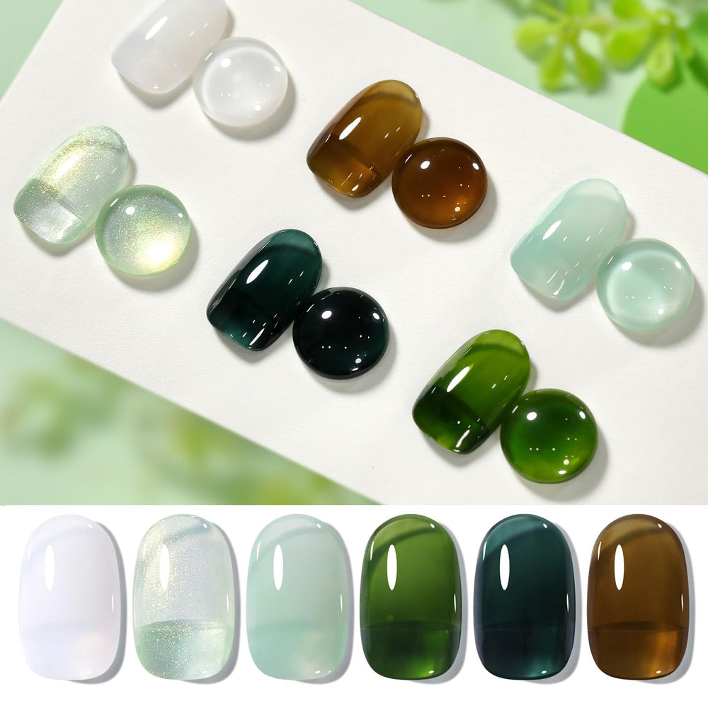 Born Pretty jelly green gel polish bottle for vibrant nails and shine