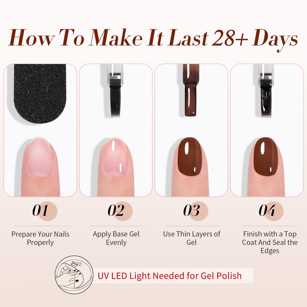 Born Pretty jelly nail polish set enhances DIY nail art at home.