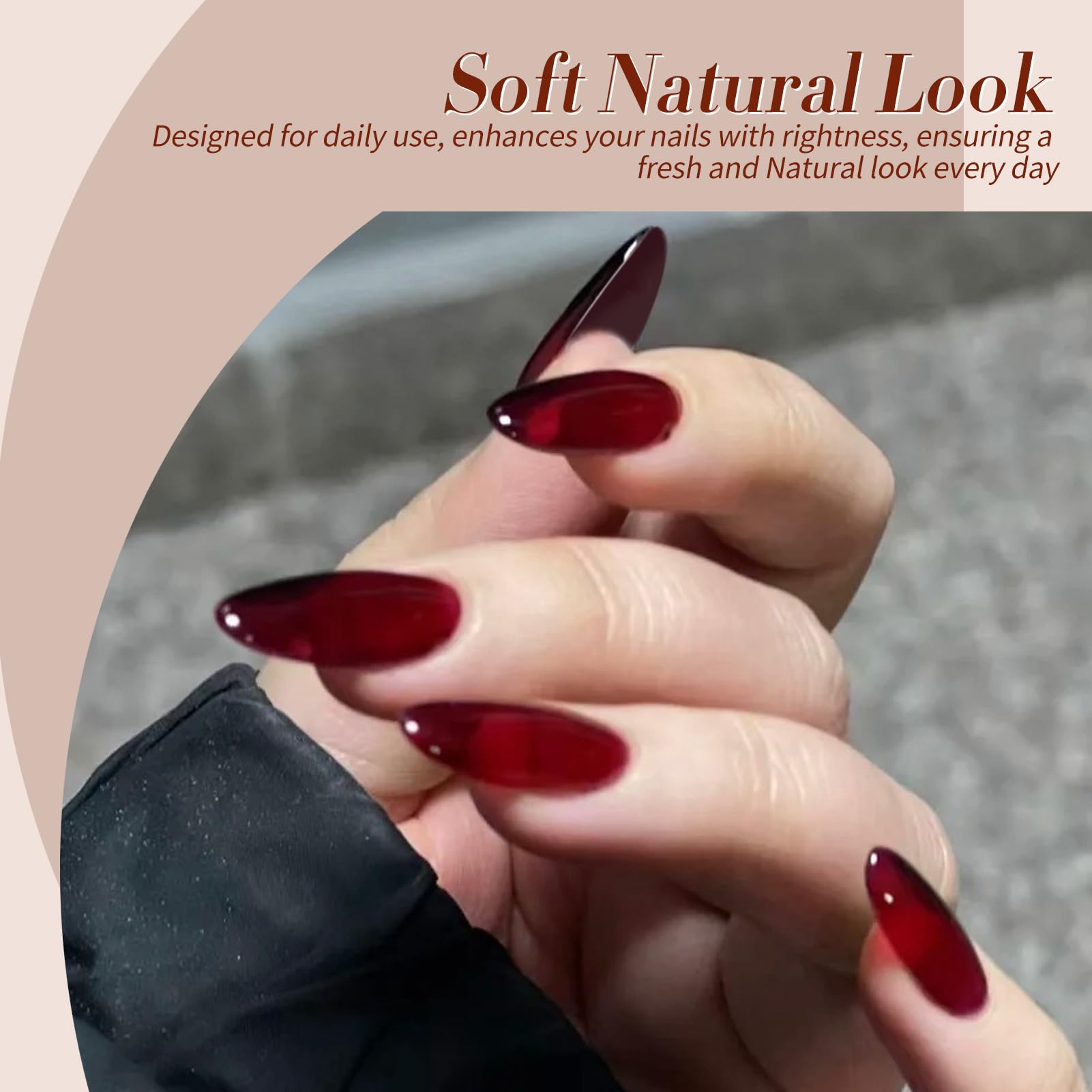 Born Pretty red jelly polish ideal for statement manicures with vibrant color.