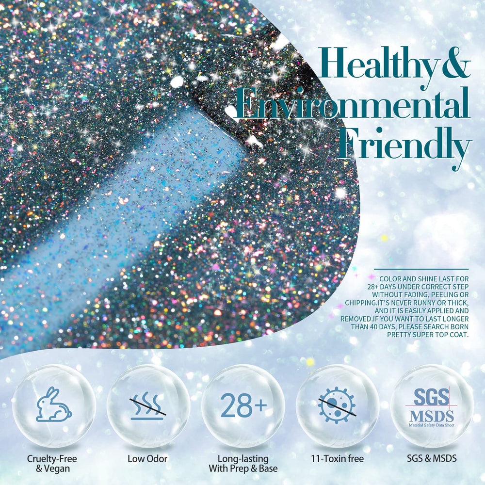 Born Pretty low-odor gel polish designed for comfortable application.