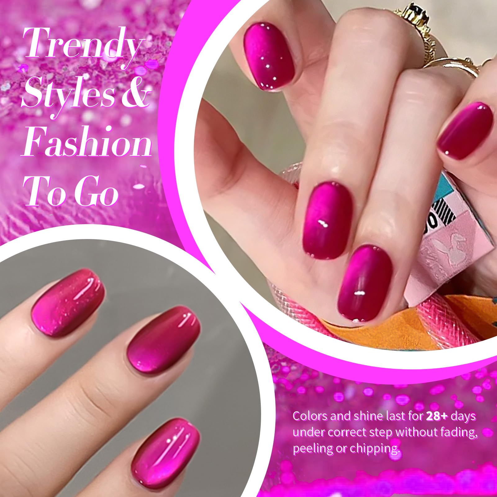 Low-odor Born Pretty cat magnetic gel polish for comfortable use