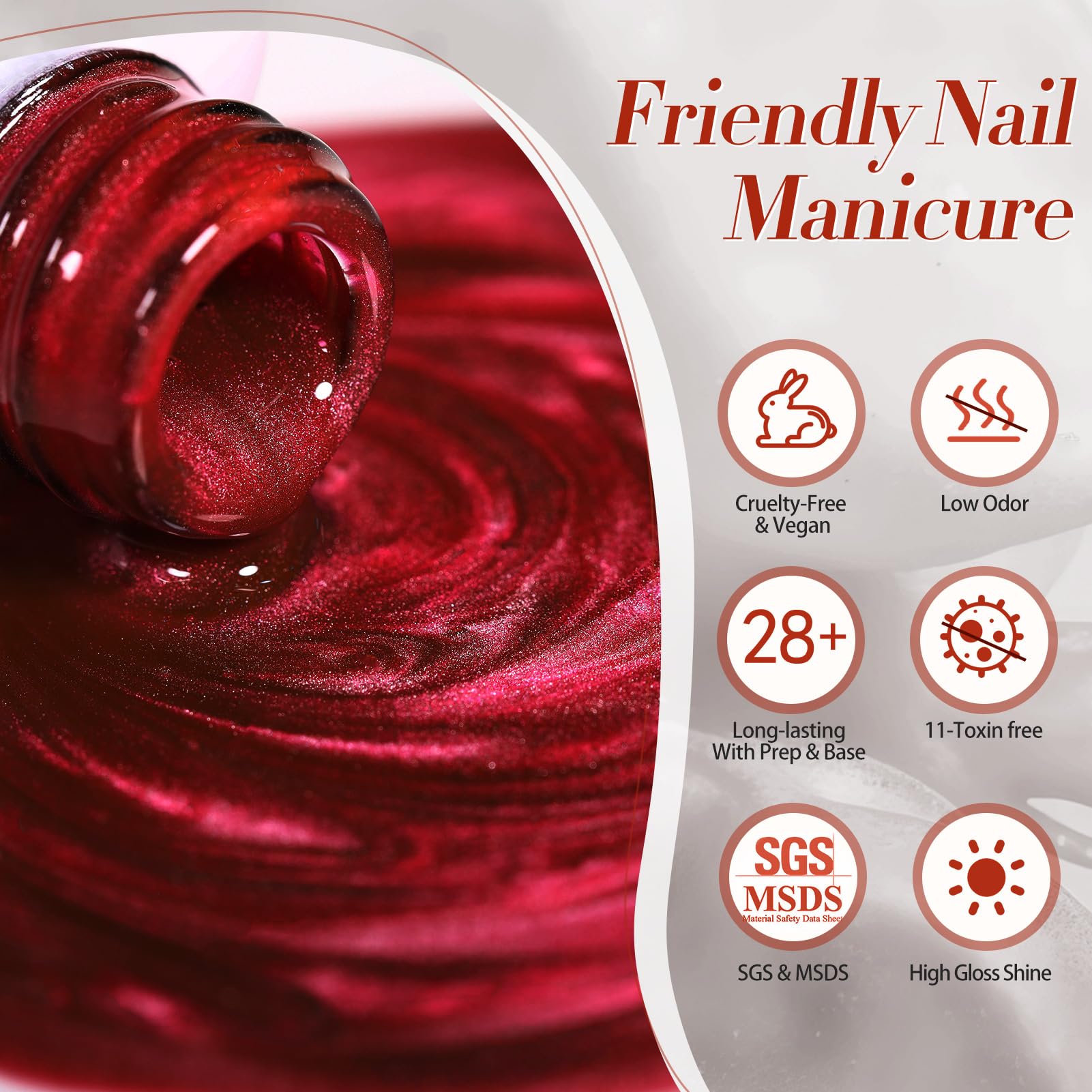 Born Pretty Low-odor formula polish safe for nails and future wear.