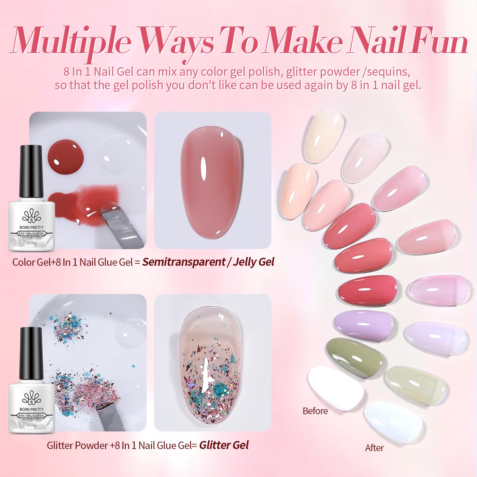 Born Pretty magnetic gel for unique nail designs