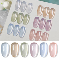 Born Pretty magnetic gel nail polish six-pack set for versatile manicure options.