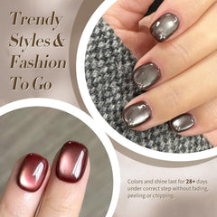 Born Pretty magnetic powder polish offers strong pull for dramatic color shifts.