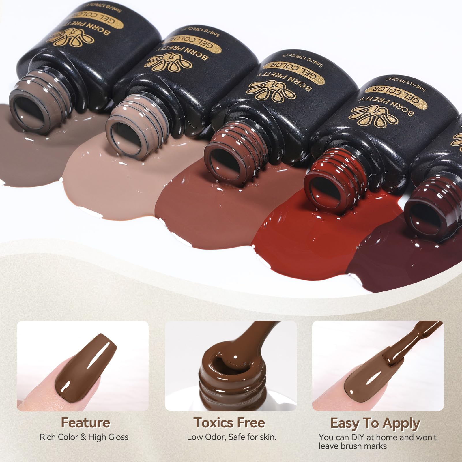 Born Pretty matte top coat bottle creates modern, durable finishes