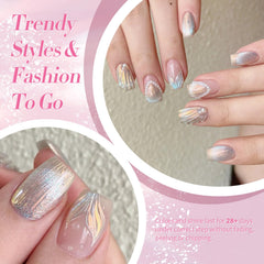 Born Pretty Mermaid Pearl Gel Nail Polish highlights mermaid shimmer on nails.