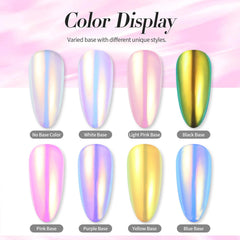 Born Pretty mermaid pearl nail powder creates luminous color shifts
