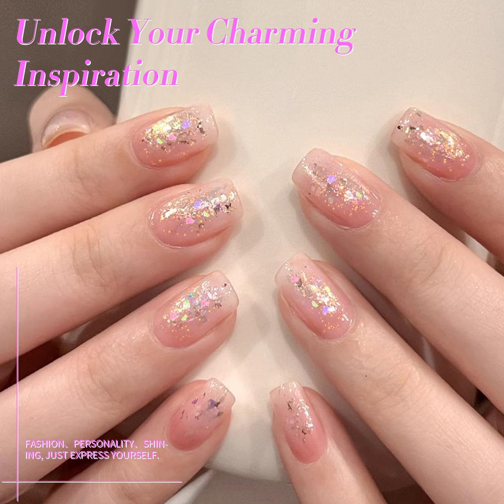 Born Pretty close-up of multicolor sequins highlighting nail art potential
