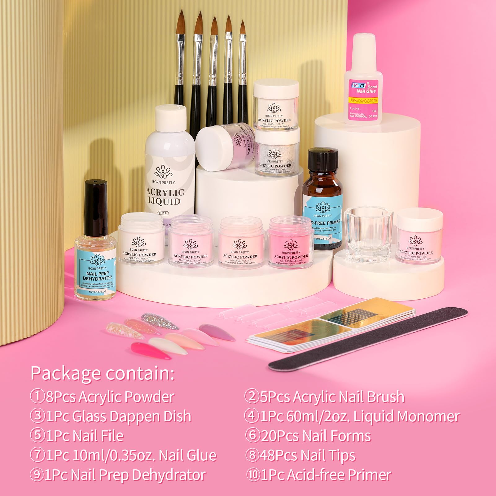 Born Pretty nail file and tools for shaping and finishing nails.