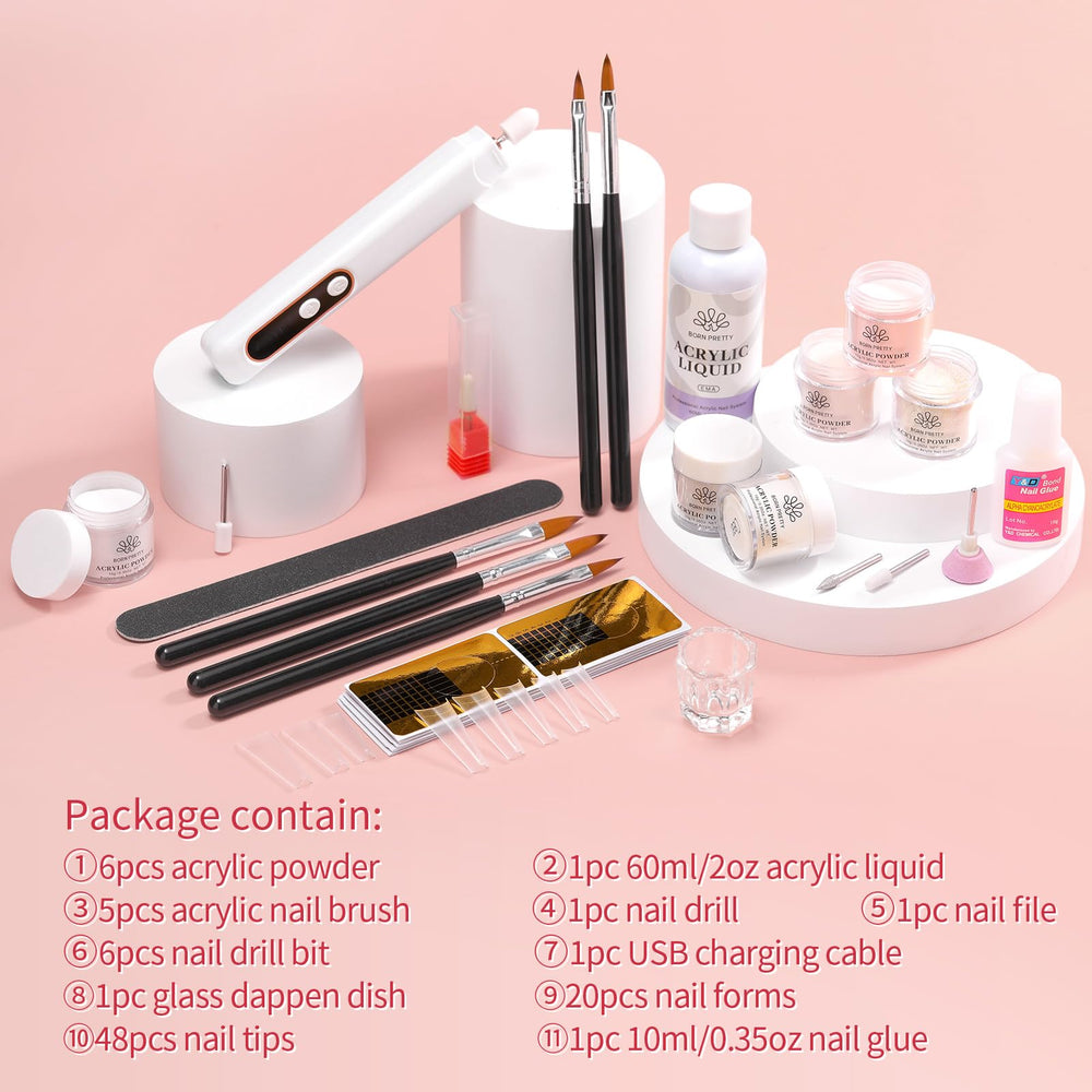 Born Pretty nail files and brushes complete essential tools for smooth finishes
