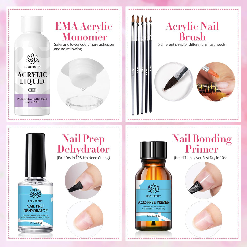 Born Pretty nail forms for shaping and building extensions.