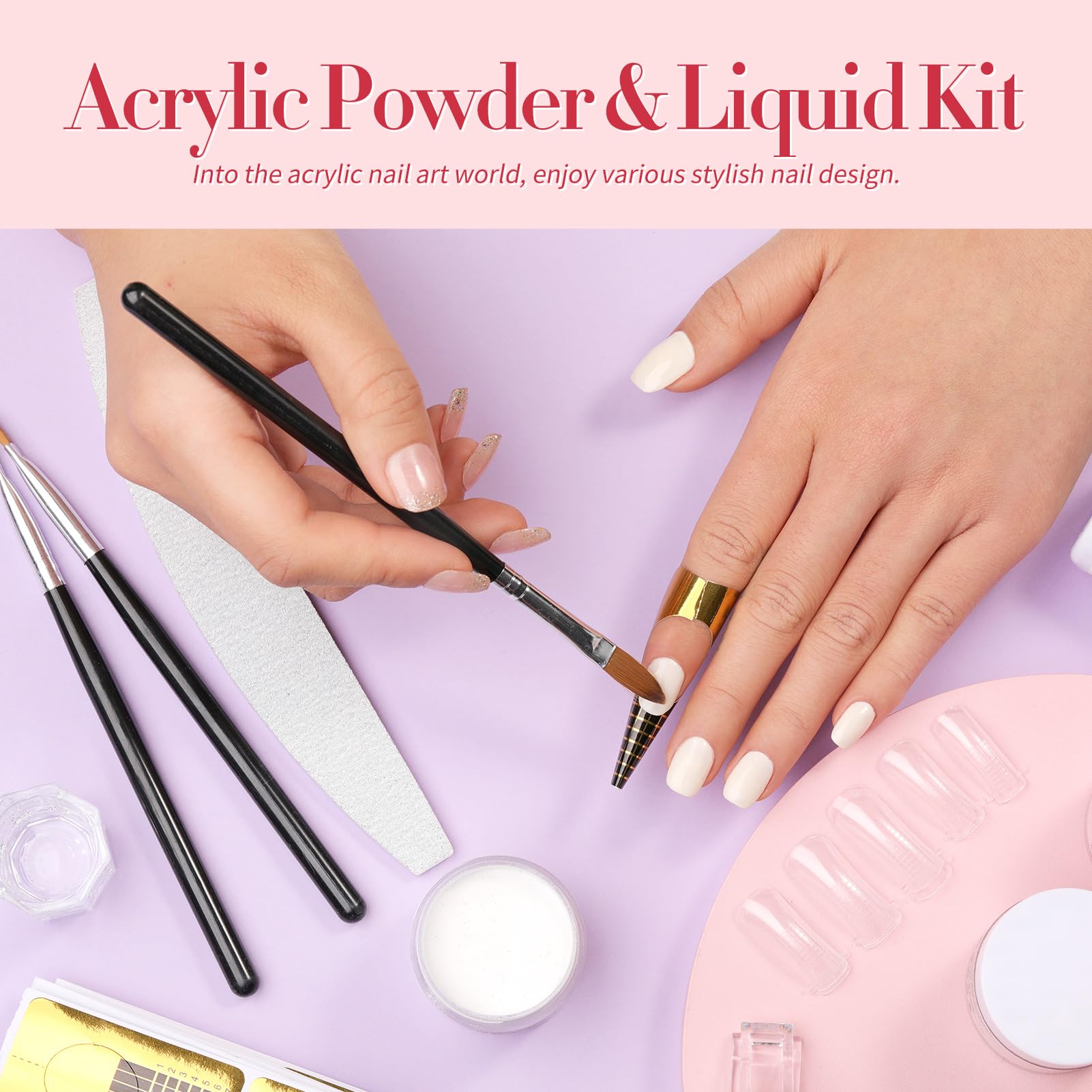 Born Pretty glass cup aids precise liquid mixing for acrylic nail art