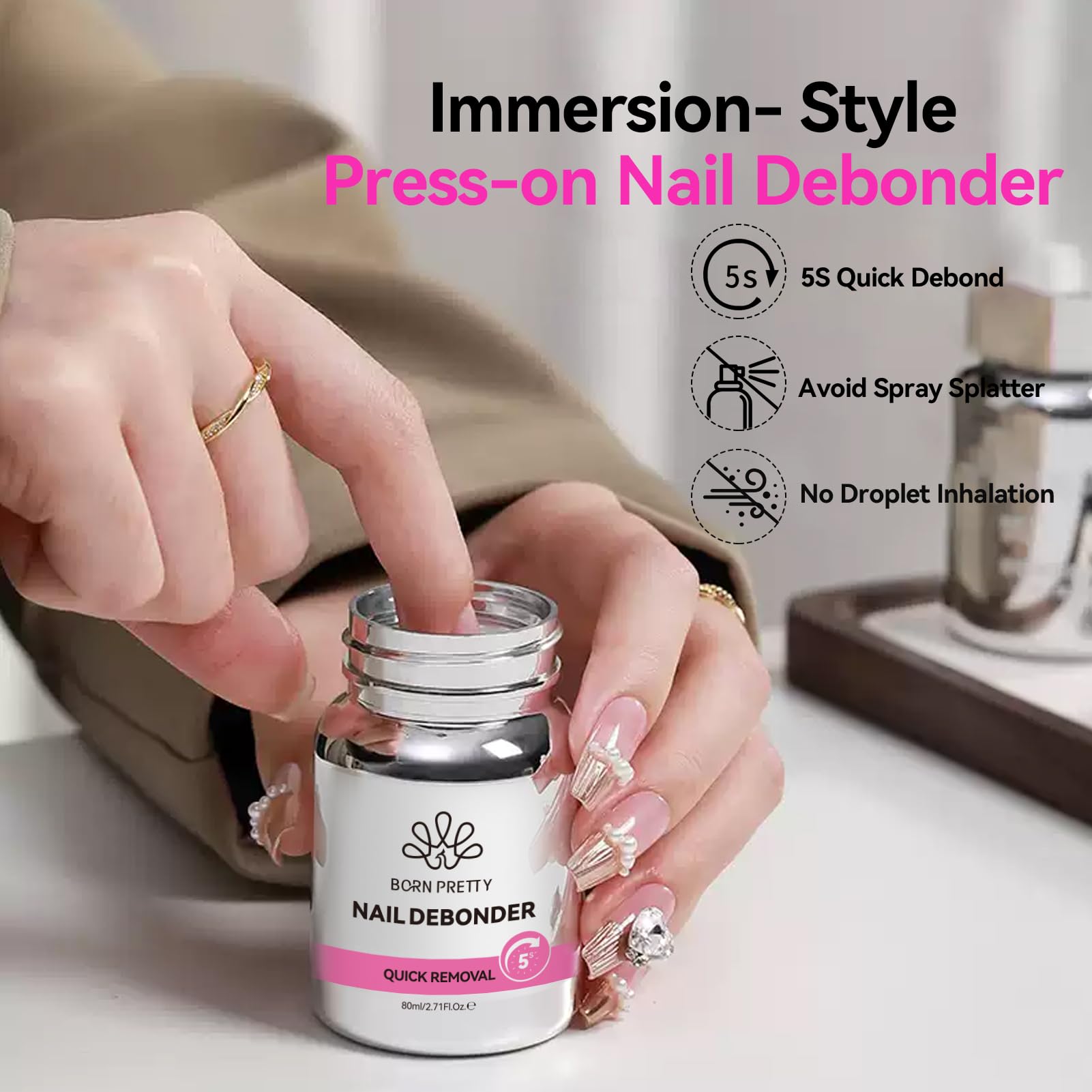 Large 80ml value-pack offers long-lasting nail removal with Born Pretty