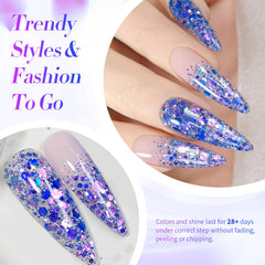 Born Pretty glitter gel polish offers salon-quality shine with a toxin-free, low-odor formula