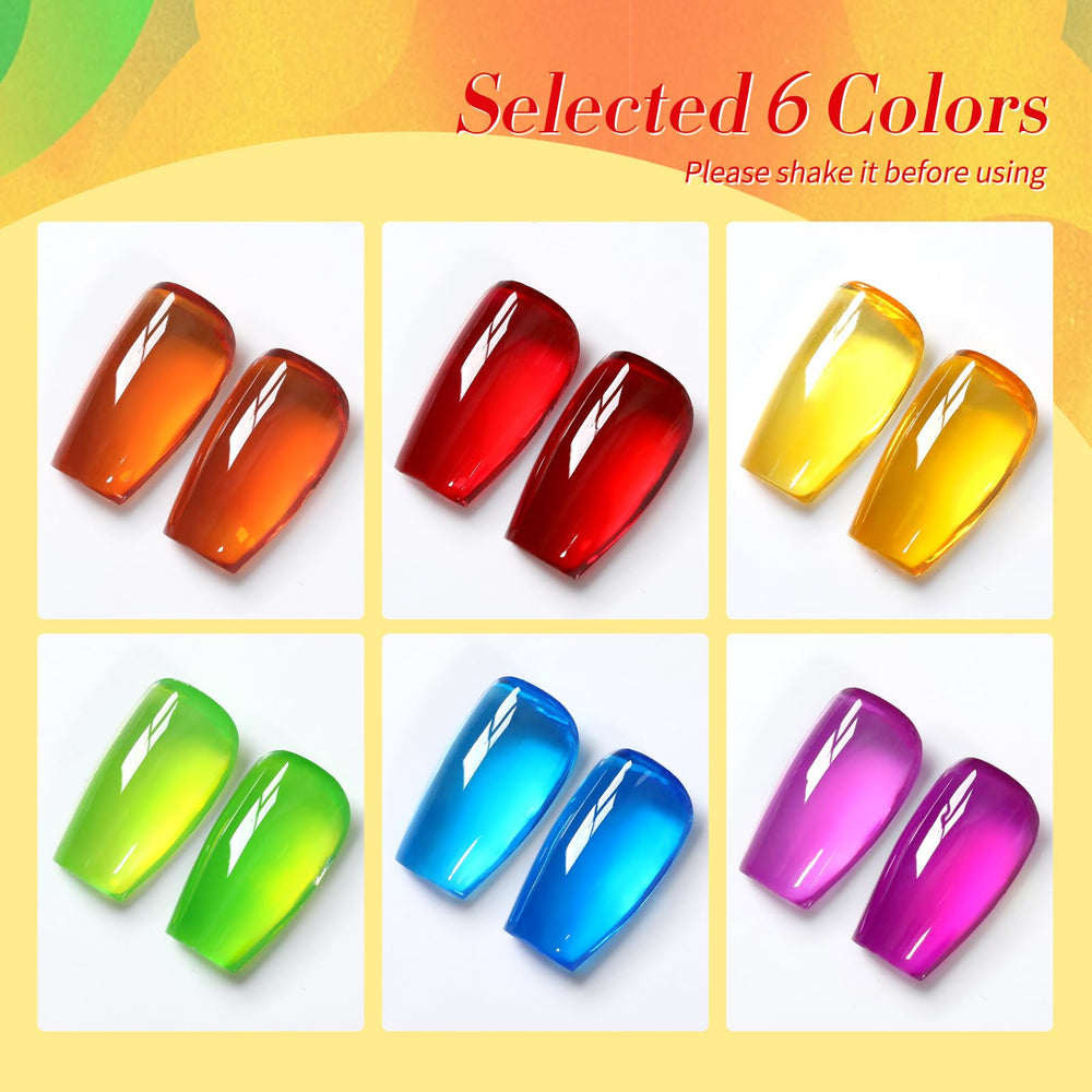 Born Pretty Neon Jelly Orange bottle ideal for color pops
