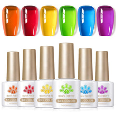 Born Pretty Neon Jelly Red bottle for bold at-home manicure