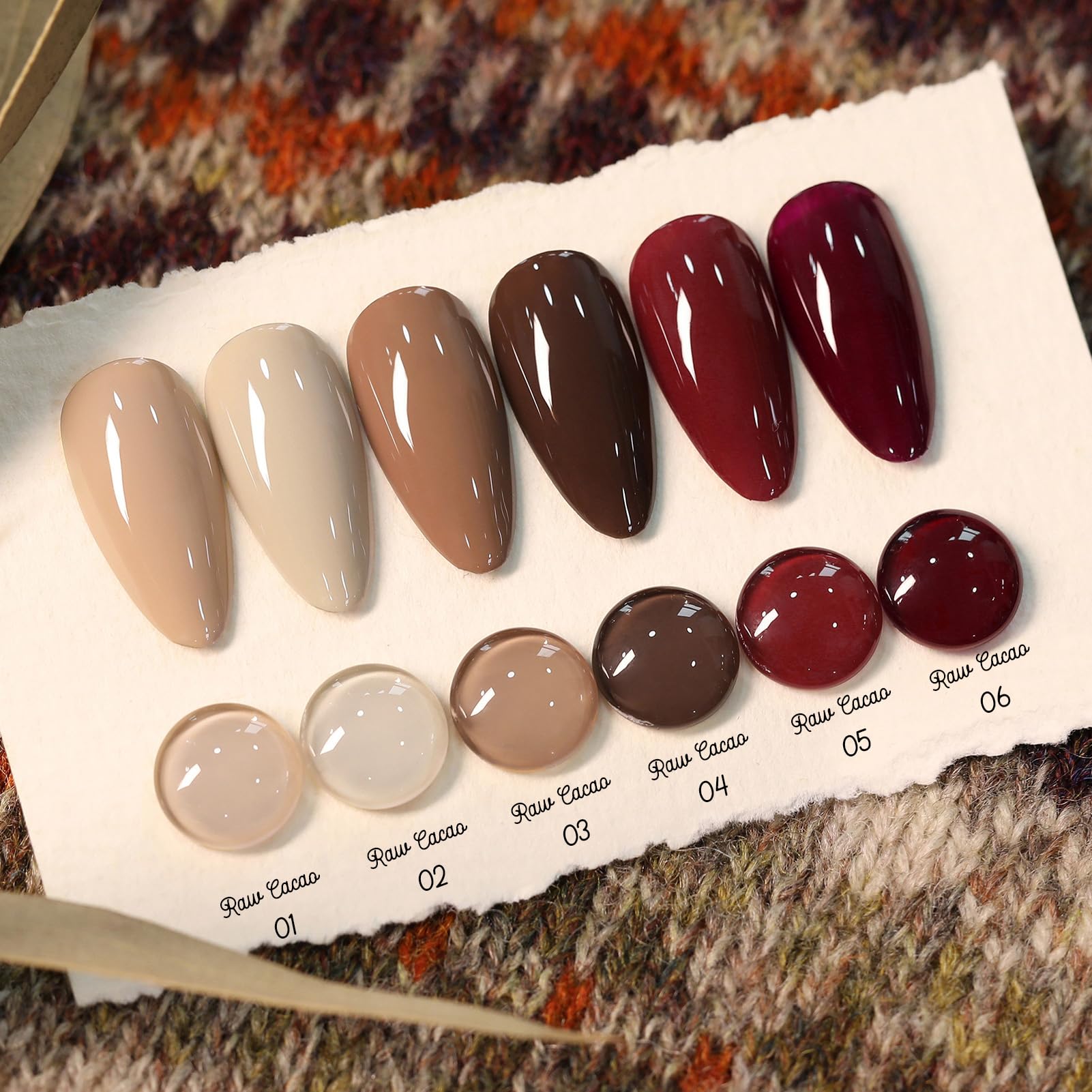 Born Pretty nude gel chocolate bottle close-up reveals a rich brown shade.