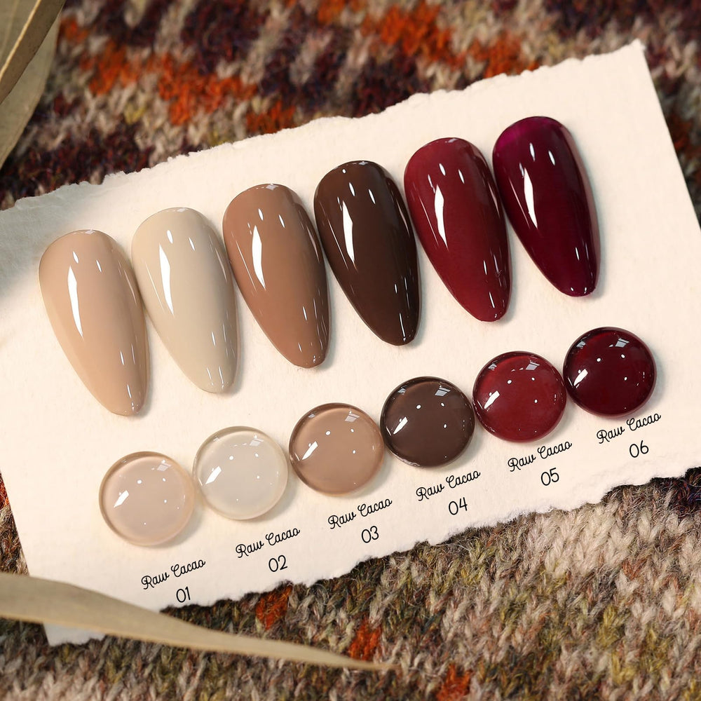 Born Pretty nude gel chocolate bottle close-up reveals a rich brown shade.