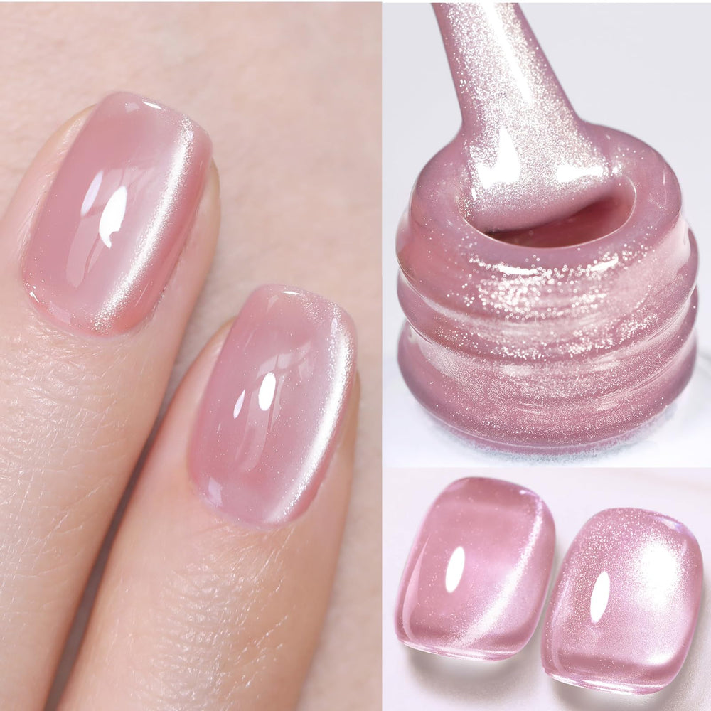 Born Pretty nude pink gel polish offers a natural, elegant look