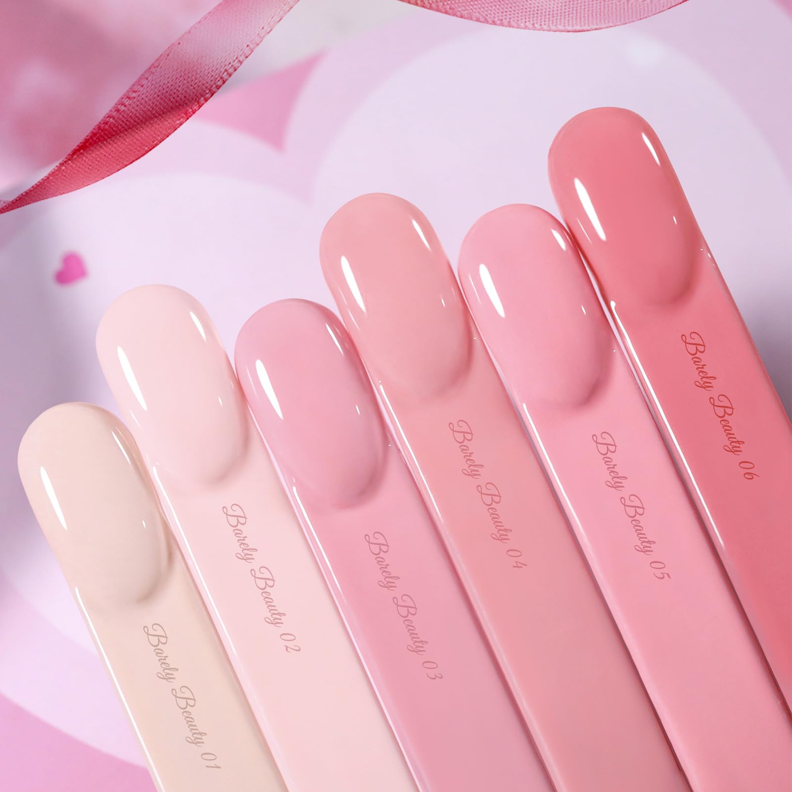 Born Pretty nude pink gel polish applied on nails with a glossy finish for everyday looks.