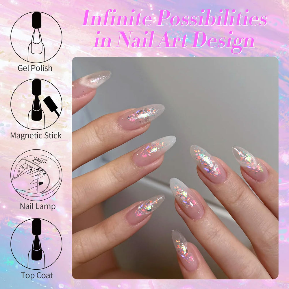 Born Pretty glitter gel nails look for a party-ready mani