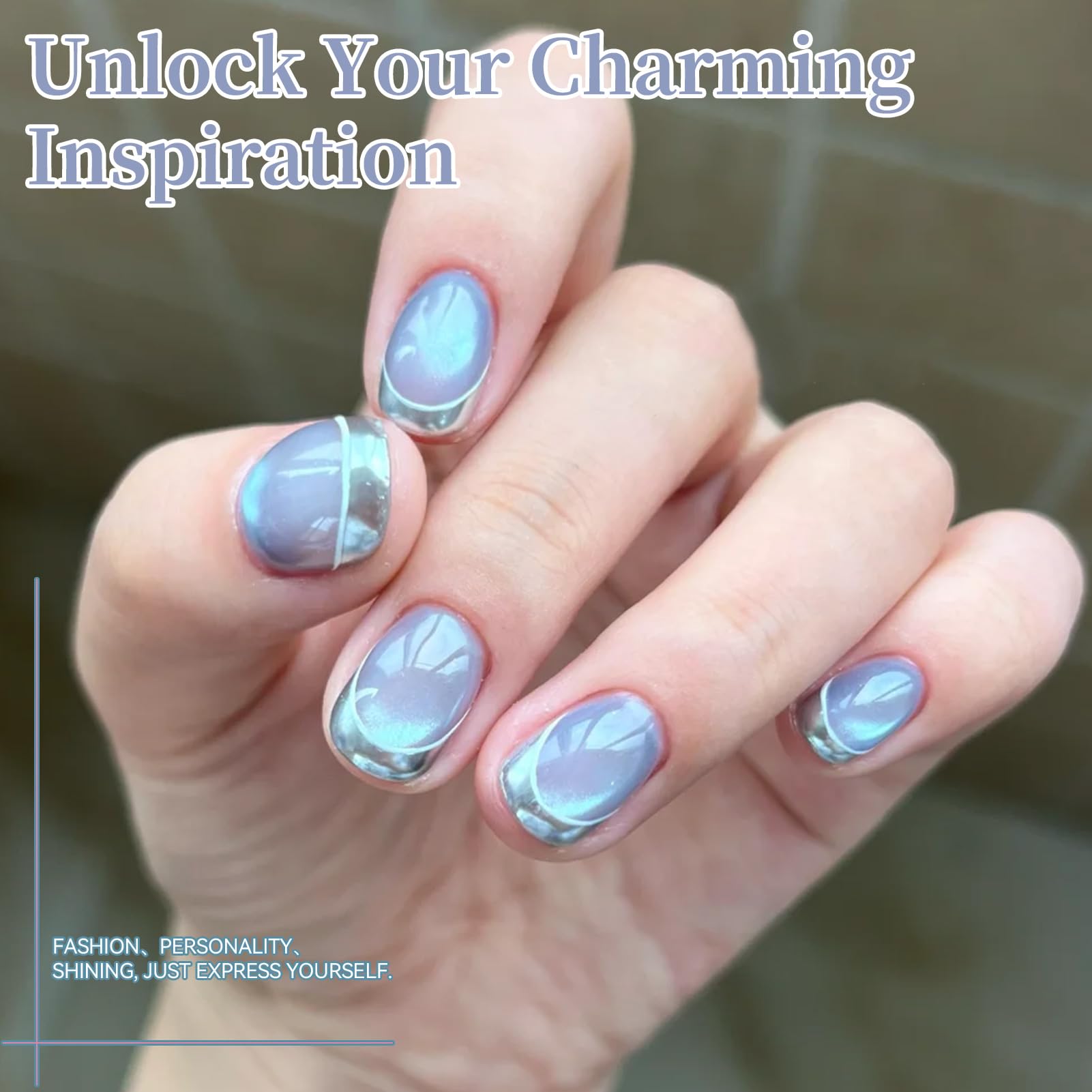 Born Pretty pastel mirror finish gels offer a shiny, statement manicure.