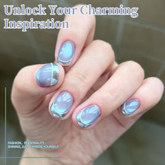 Born Pretty pastel mirror finish gels offer a shiny, statement manicure.