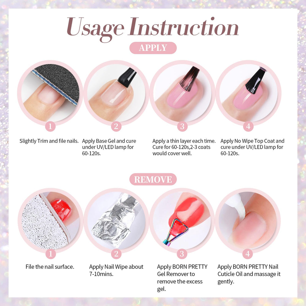 Gift-ready packaging of Born Pretty Pearl Gel nail polish set