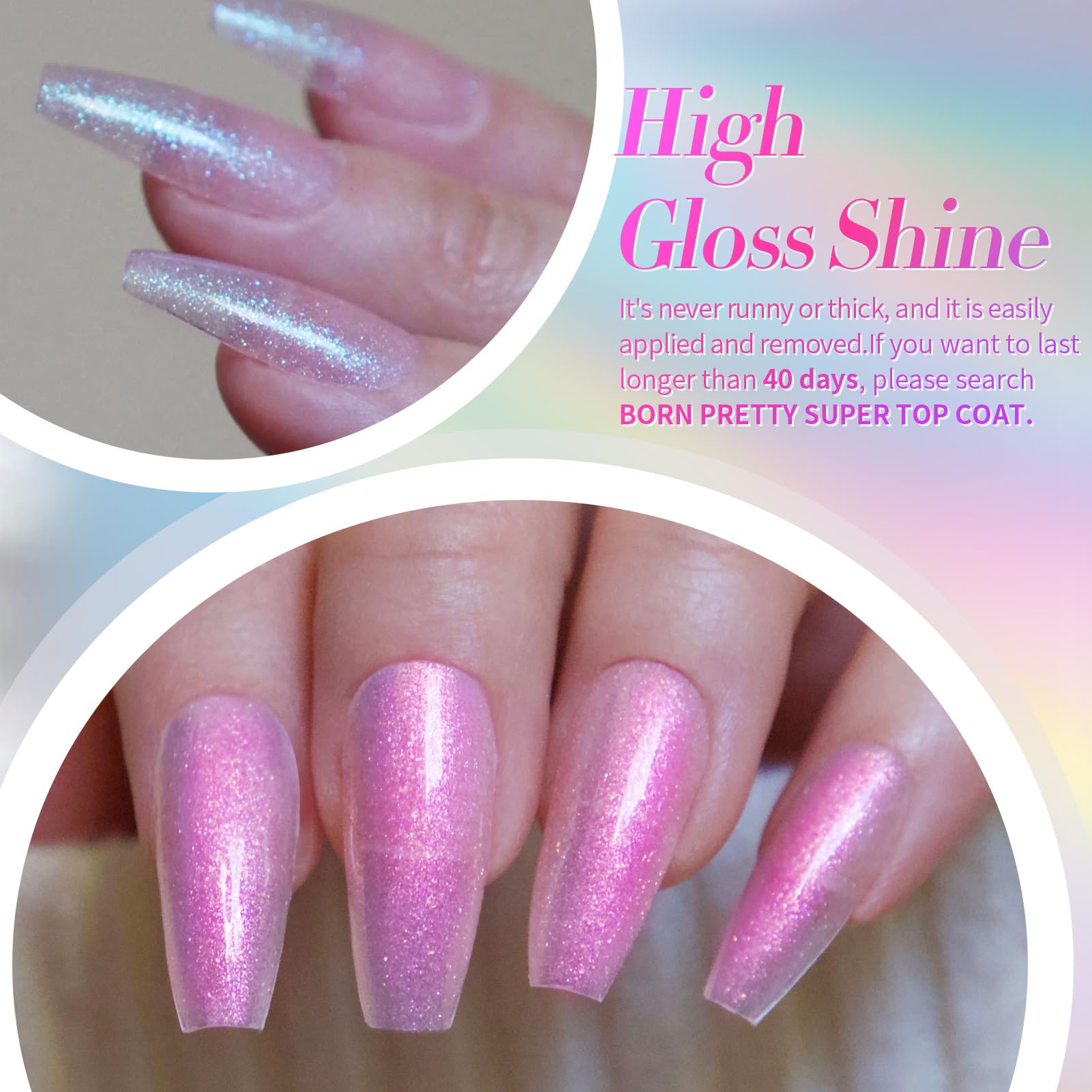 Born Pretty Pearl Gel Nail Polish Low-odor, healthier ingredients.