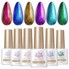 Born Pretty Pearl Gel Nail Polish Shell Glimmer mermaid glitter, pearlescent shine.