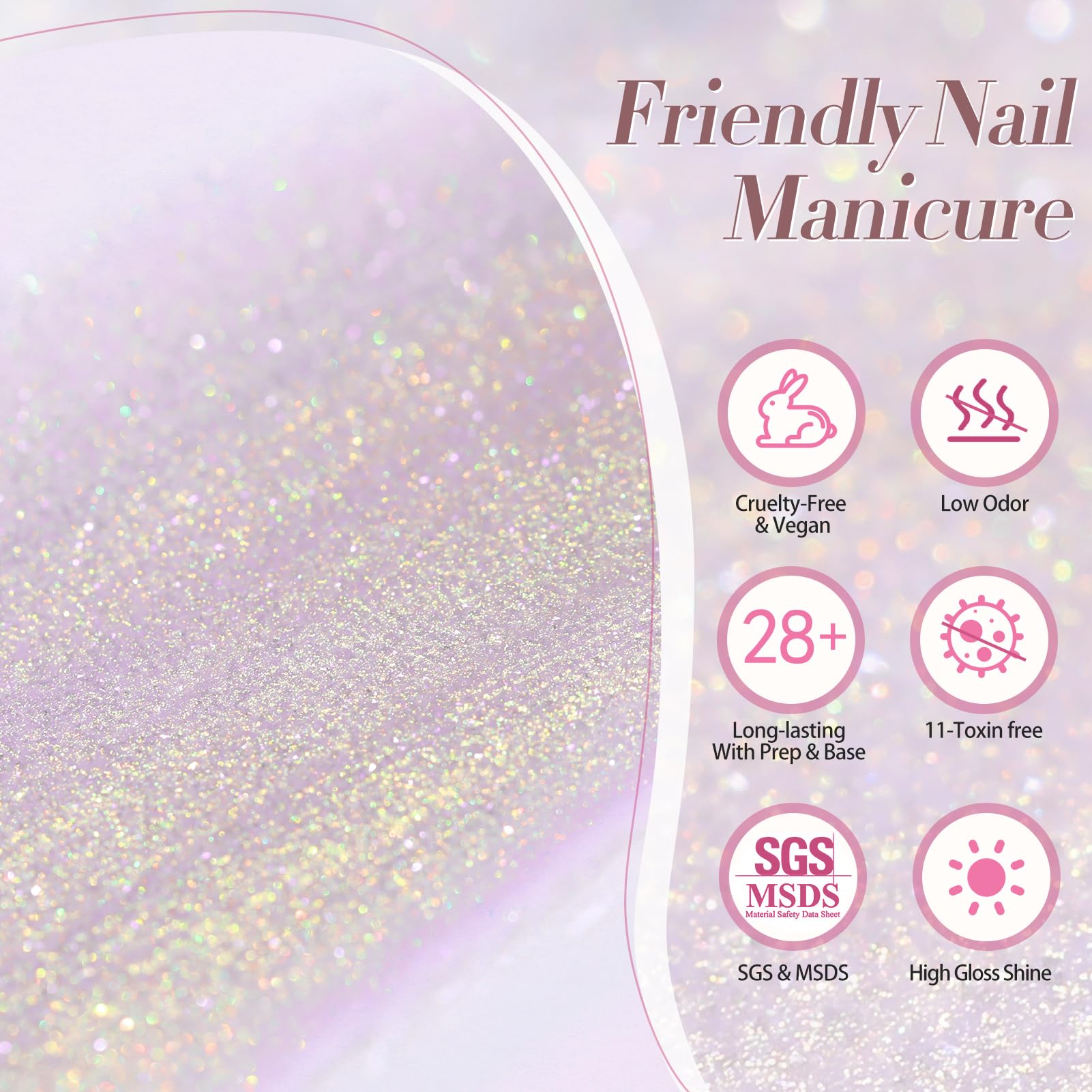 Toxin-free, low odor Born Pretty Pearl Gel polish for comfortable use