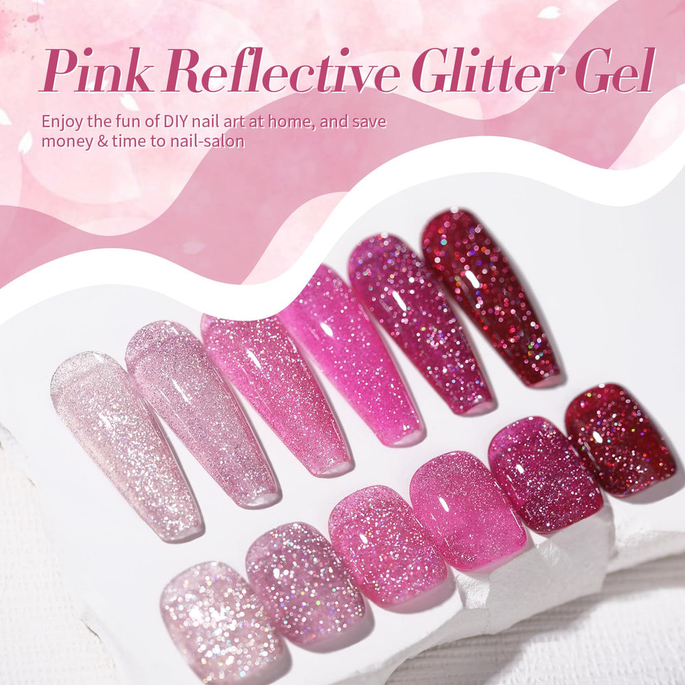 Born Pretty holographic glitter gel polish adds party-ready shine in any setting.