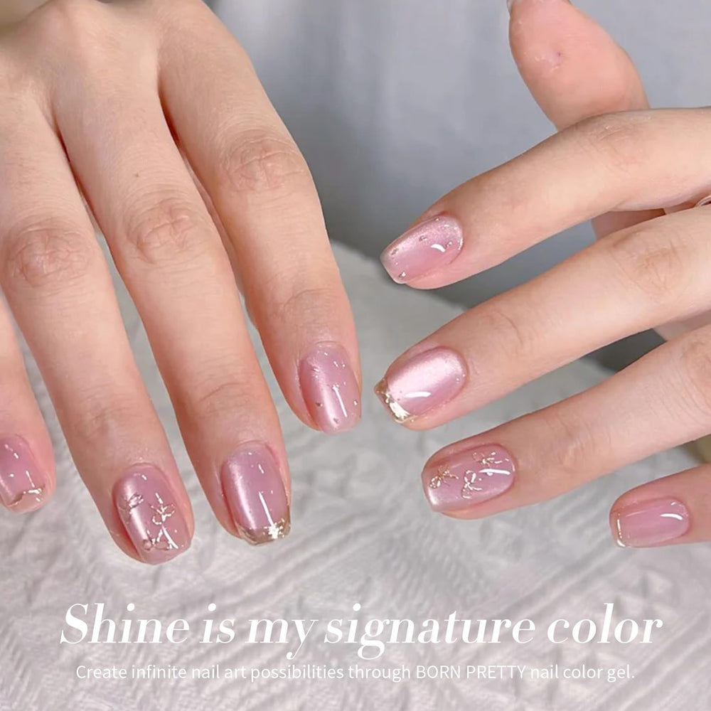 Born Pretty Pink Moonlight Gel cures under UV/LED lamp for professional shine