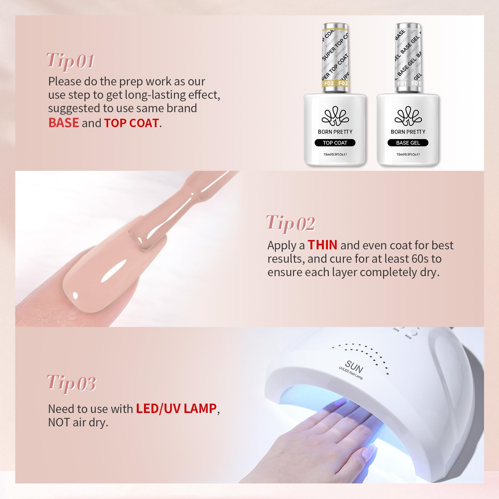 Gift-ready Born Pretty pink nude gel polish set suitable for gifting.