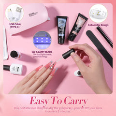 Born Pretty white poly nail gel ideal for French tips and clean nails