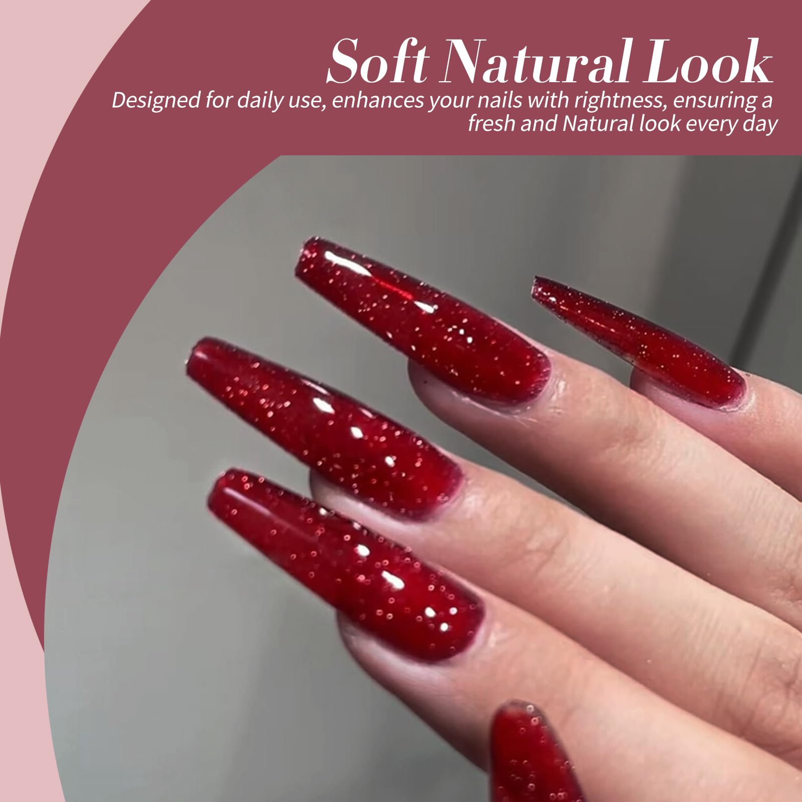 Born Pretty red gel nail polish swatches from the six-pack set