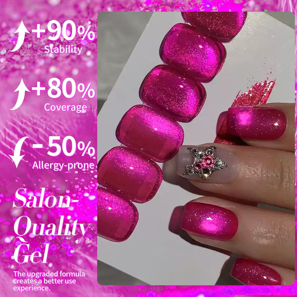 Long-lasting Born Pretty gel with salon-grade finish and magnet effect