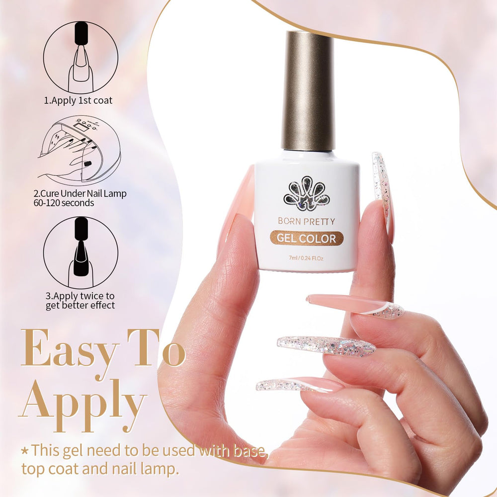 Born Pretty glitter gel polish set packaging image for gifting ideas