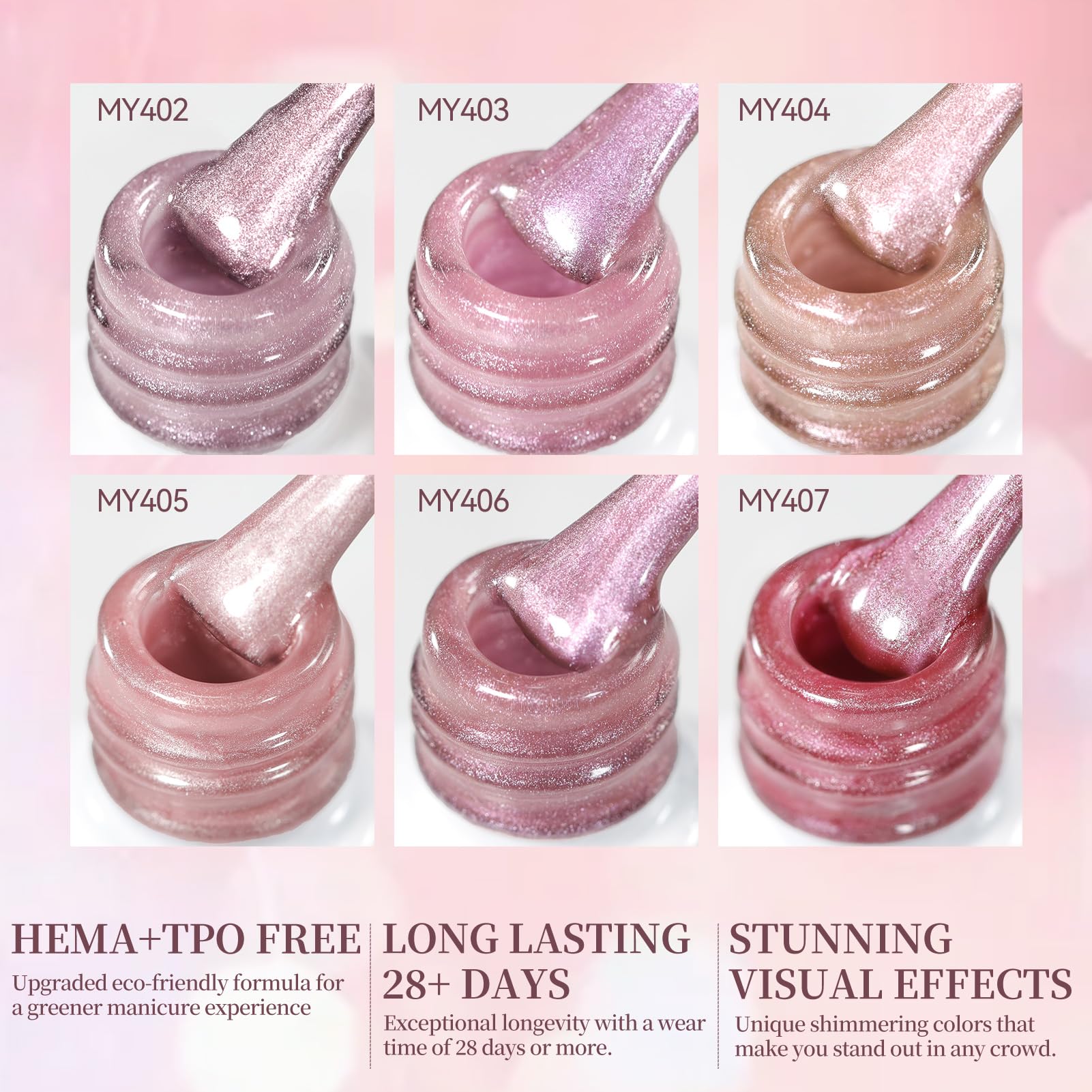 Born Pretty Shimmer Magnetic Eye Polish bottle highlights magnetic shift for luminous finishes