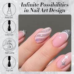 Born Pretty glitter polish swatches show holo sparkle in light