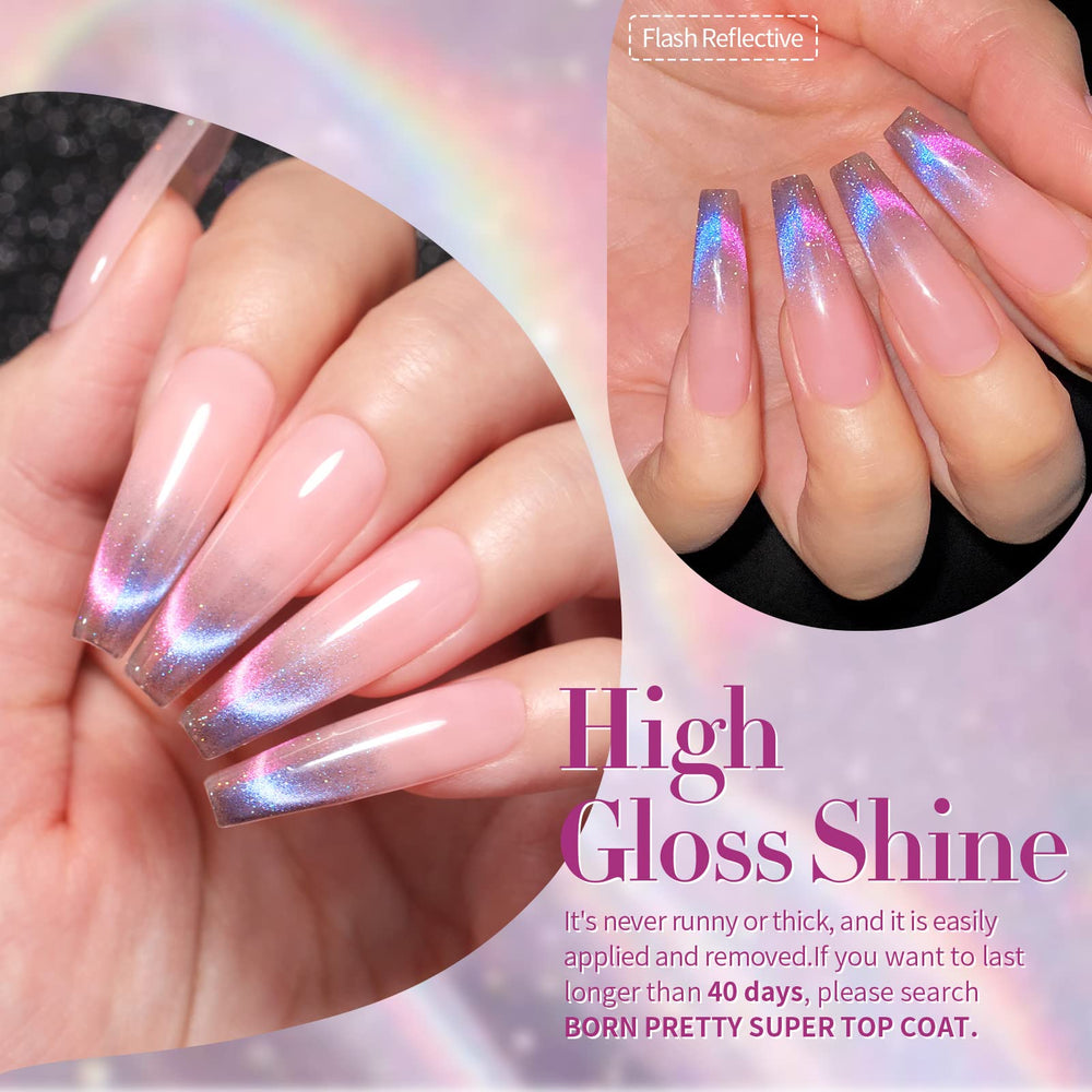 Born Pretty gel swatch demonstrates smooth, even coverage and strong color payoff.
