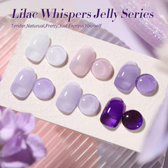 Born Pretty jelly purple collection provides durable shine with proper application.