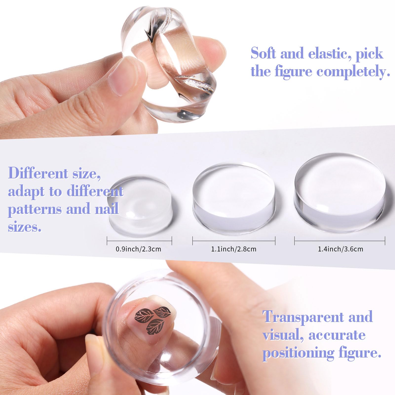 Born Pretty long & short stampers enhance French manicure versatility.