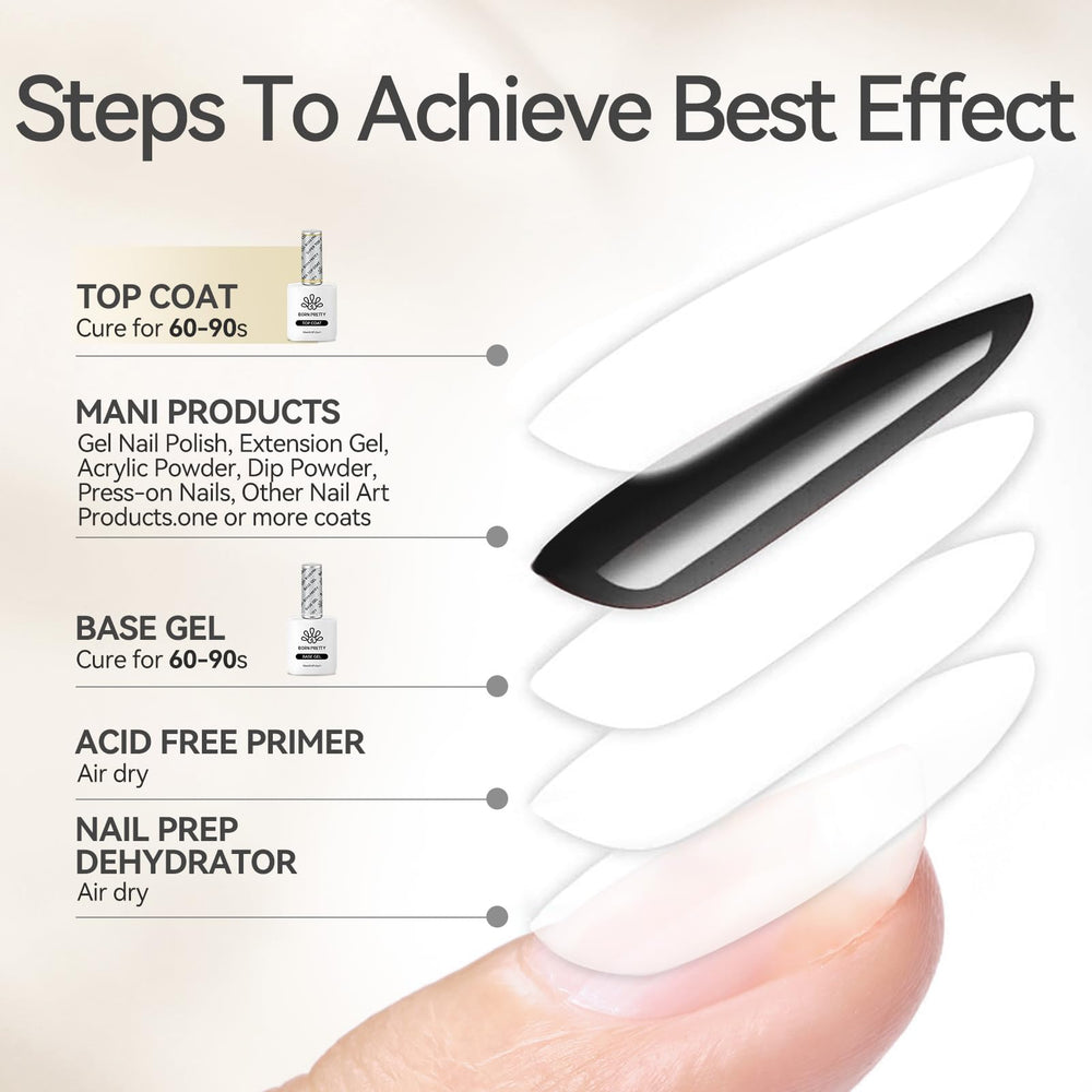 Born Pretty Top Gel delivers salon-style shine for long-lasting results.